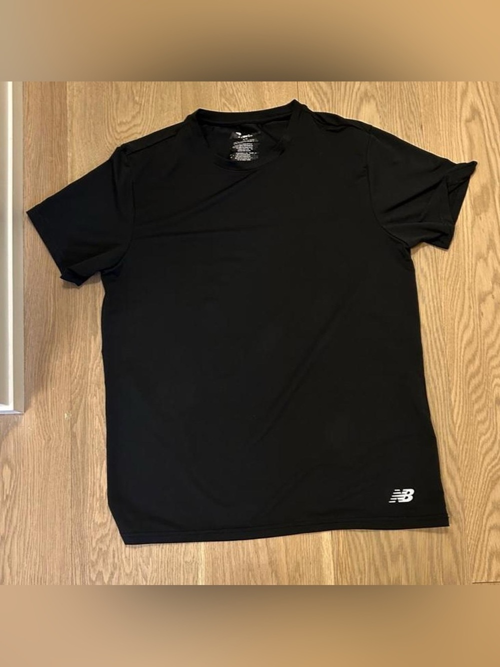 New Balance Men's Black Short Sleeve Athletic Tee